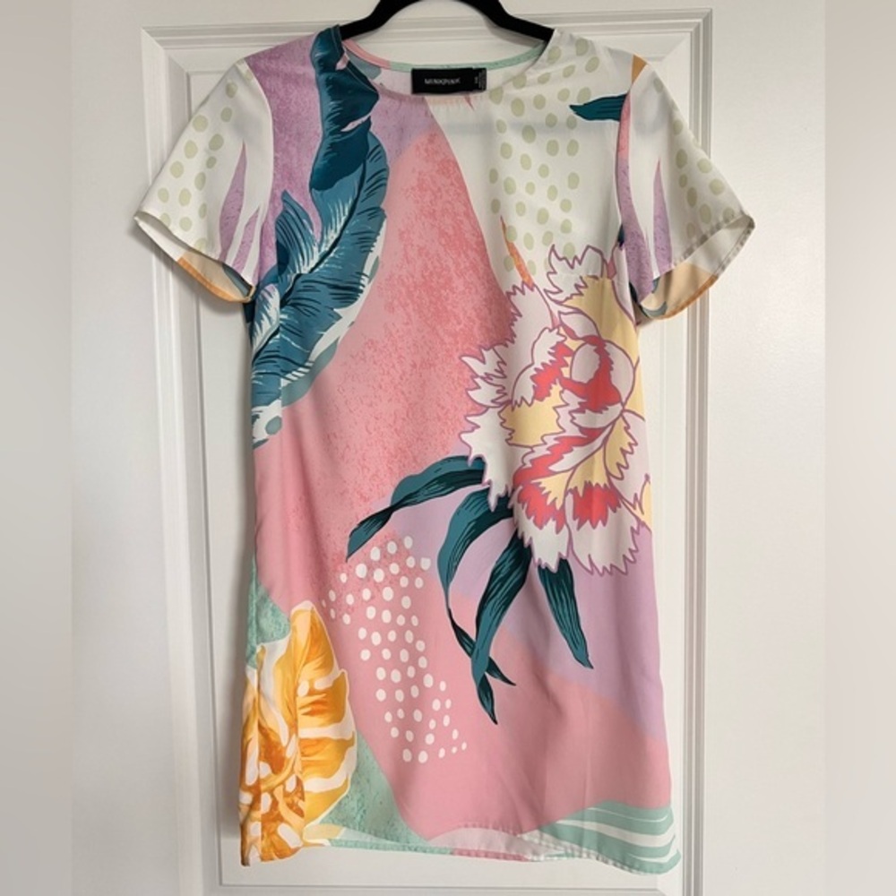 Mink Pink Women’s Tropical Floral Print Mini Dress size XXS